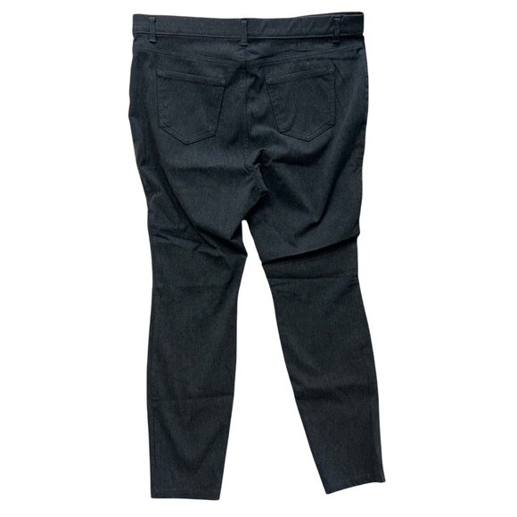 Womens Black Stretch Slim Fit Pants Size 20 Time And Tru Cotton Polyester Blend - Picture 2 of 5